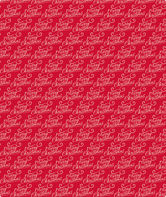 Red Merry Christmas Foil Wrapping Paper Roll Wholesale Wrapholic