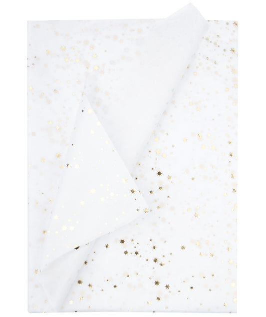 Gold Leaf Hot Stamp Tissue Paper 20" x 30" Bulk Wholesale Wrapaholic