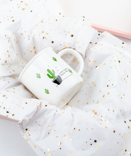 Gold Leaf Hot Stamp Tissue Paper 20" x 30" Bulk Wholesale Wrapaholic