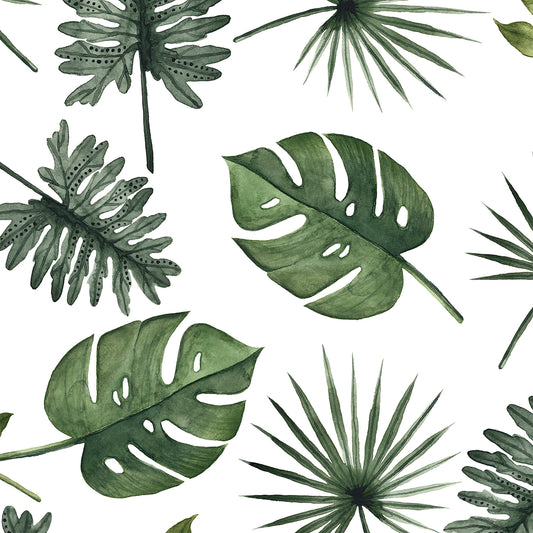 Summer Tropical Leaf Flat Wrapping Paper Sheet Wholesale Wraphaholic