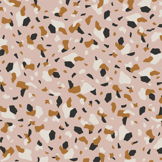 Boho Pink Terrazzo Wrapping Paper Sheet Wholesale Wraphaholic