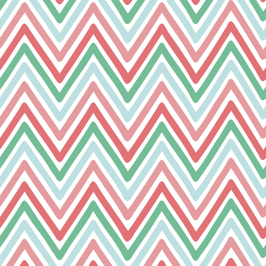 Wave Red Green Flat Wrapping Paper Sheet Wholesale Wraphaholic