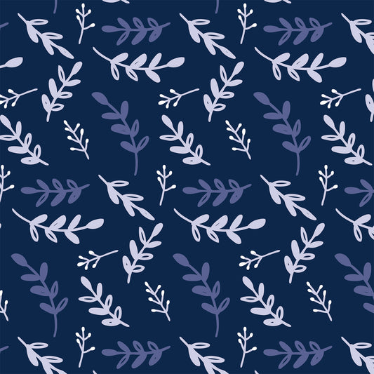 Wheat Ears White Blue Flat Wrapping Paper Sheet Wholesale Wraphaholic