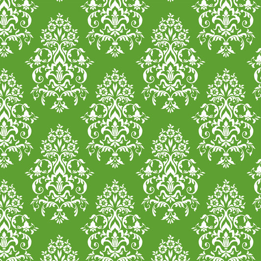 White and Green Pattern Fine Flat Wrapping Paper Sheet Wholesale Wraphaholic