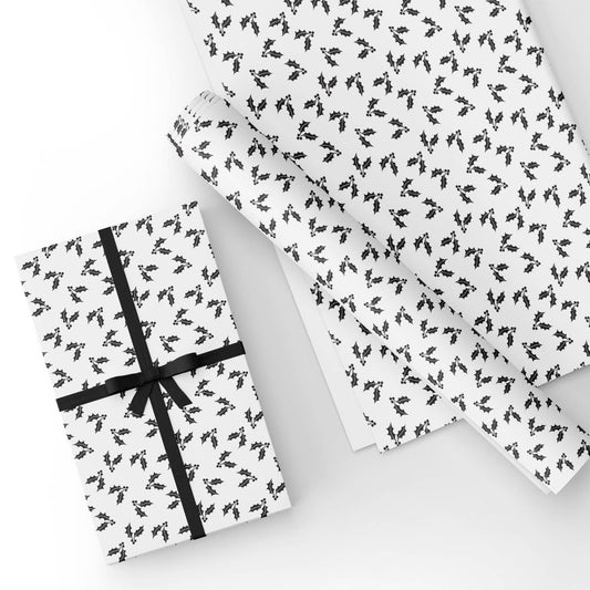 Christmas Mistletoe Flat Wrapping Paper Sheet Wholesale Wraphaholic