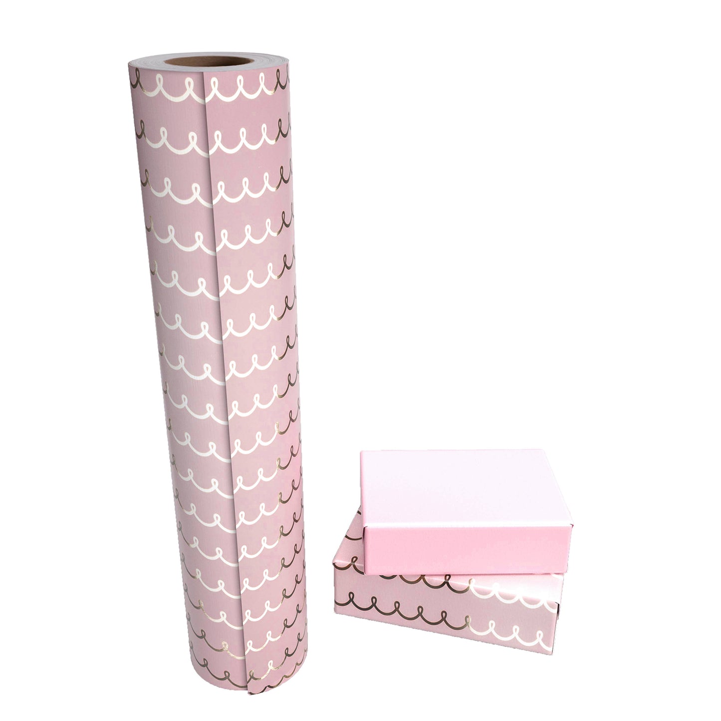 Artisti Lines Pink Wrapping Paper with Pink Color Packing Paper Supply Wrapaholic