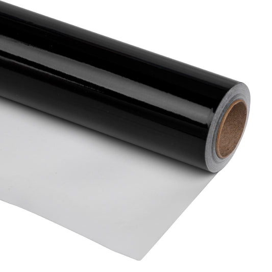 Glossy Metallic Wrapping Paper Roll Black Ream Wholesale Wrapaholic
