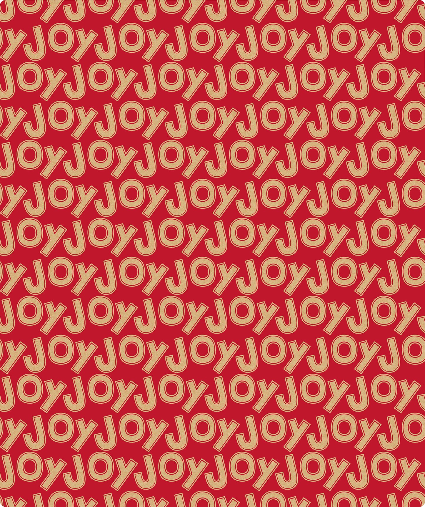 Joy in Red Background Christmas Kraft Wrapping Paper Roll RUSPEPA Wholesale Ream