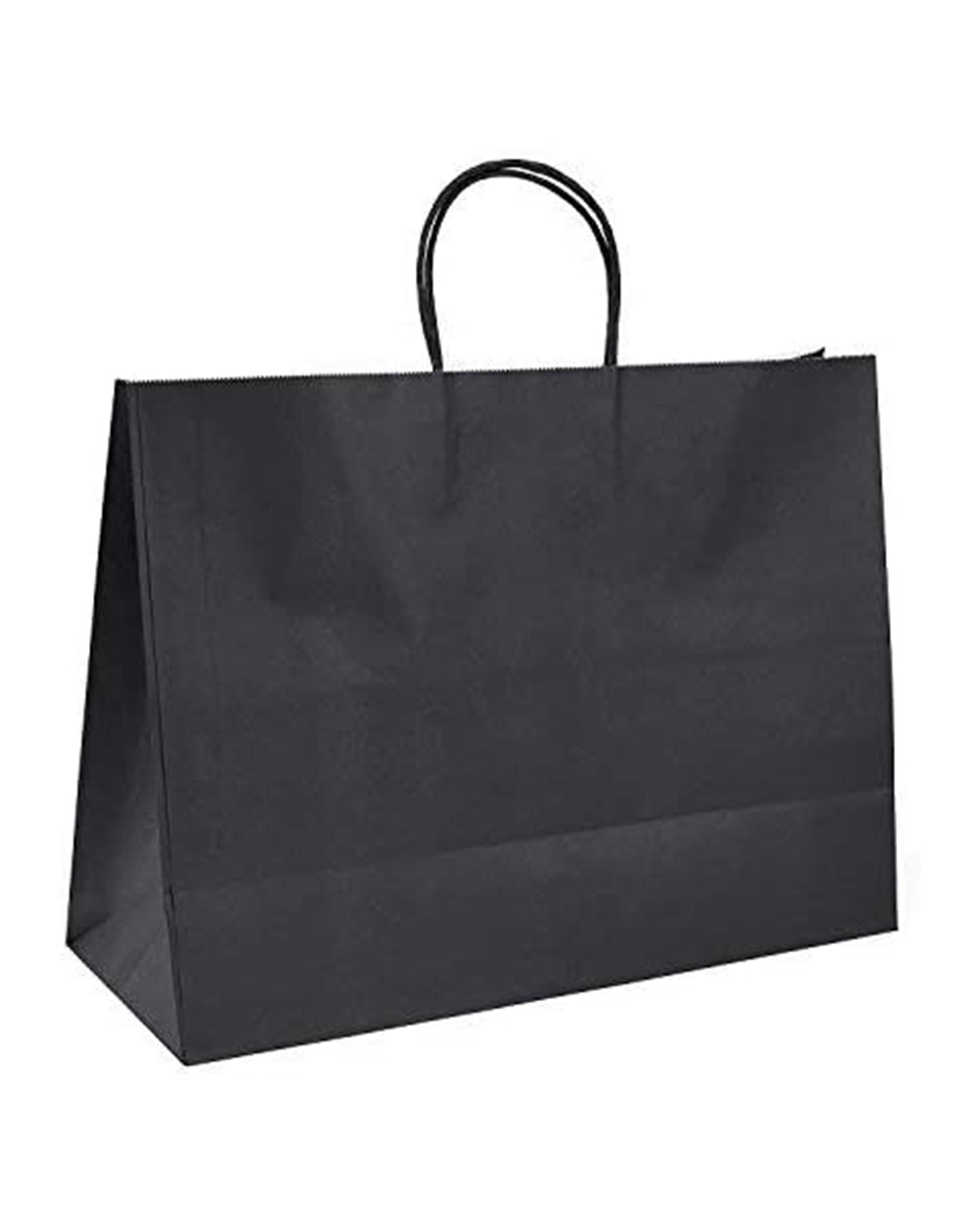 Kraft Paper Gift Bags with Handle 16" x 6" x 12" - Black Bulk Pack RUSPEPA