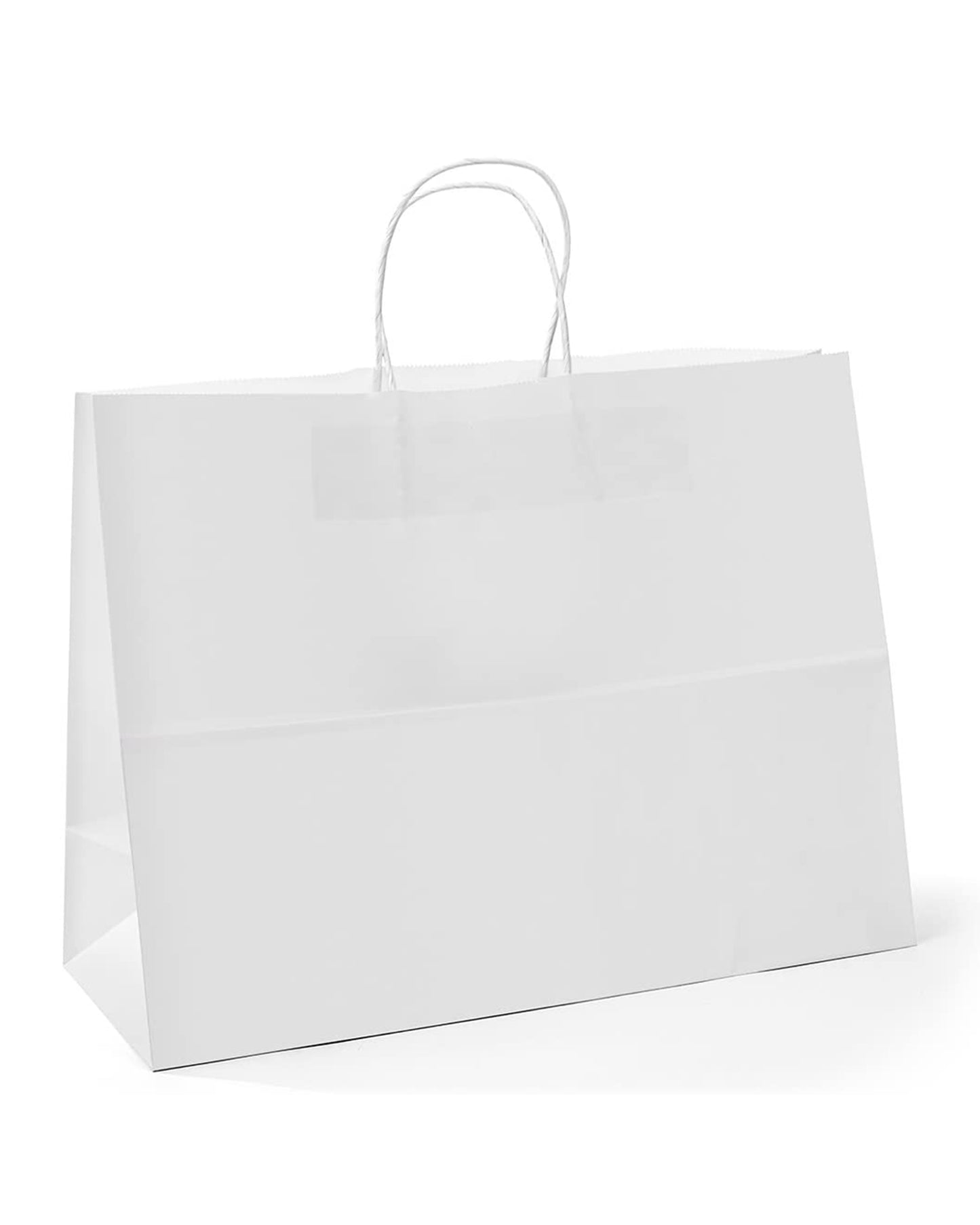 Kraft Paper Gift Bags with Handle 16" x 6" x 12" - White Bulk Pack RUSPEPA