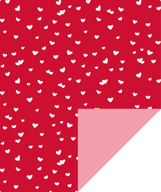 Sweetheart Red Wrapping Paper with Pink Color Packing Paper Supply Wrapaholic