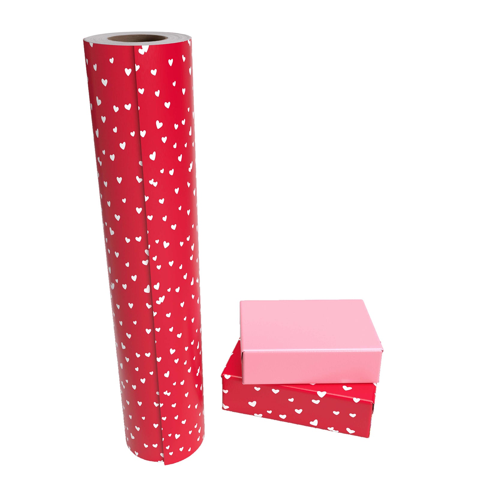 Sweetheart Red Wrapping Paper with Pink Color Packing Paper Supply Wrapaholic