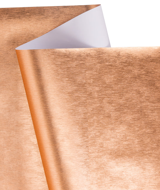 Brushed Aluminum Texture Metallic Wrapping Paper Roll Bronze Ream Wholesale Wraphaholic