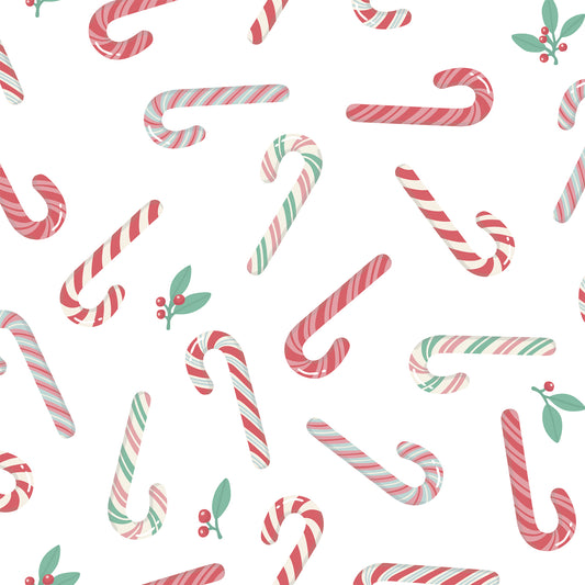Christmas Candy Cane Flat Wrapping Paper Sheet Wholesale Wraphaholic