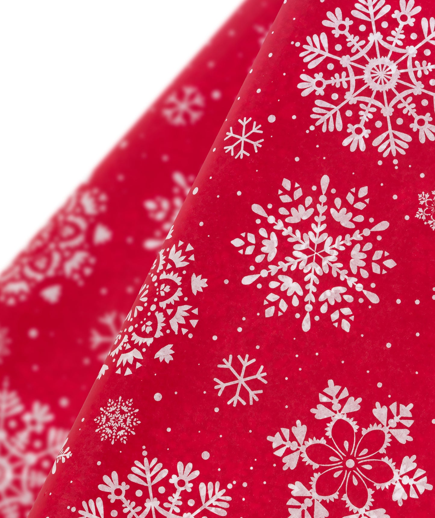 Christmas Snowflake Red Tissue Paper 20" x 30" Bulk Wholesale Wrapaholic