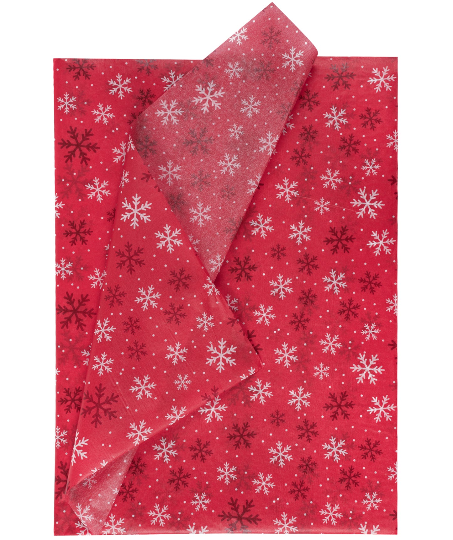 Chirstmas Winter Red Snow Tissue Paper 20" x 30" Bulk Wholesale Wrapaholic