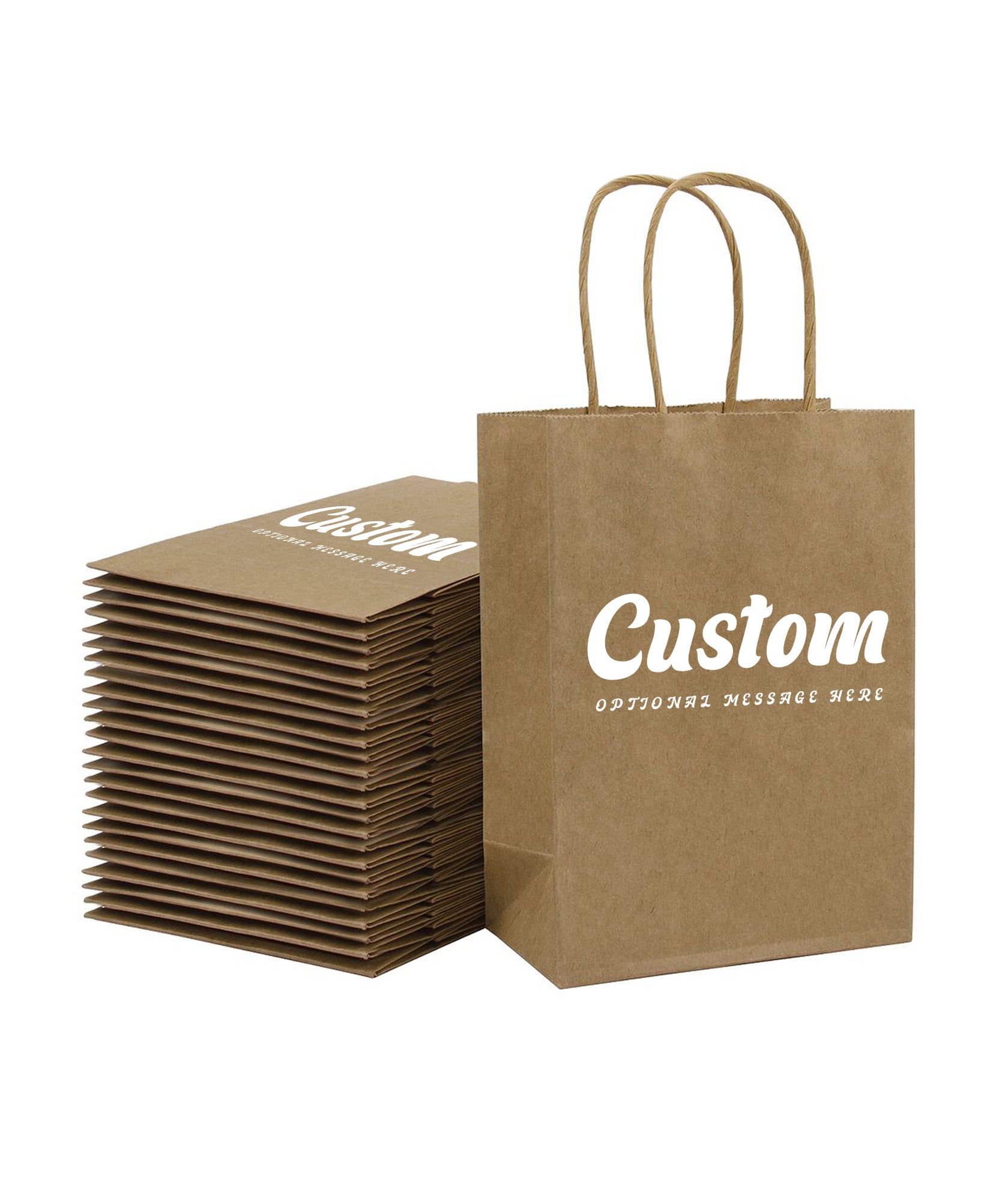 Impress recipients by giving out these custom bags for their purchases or as special event gift bags.