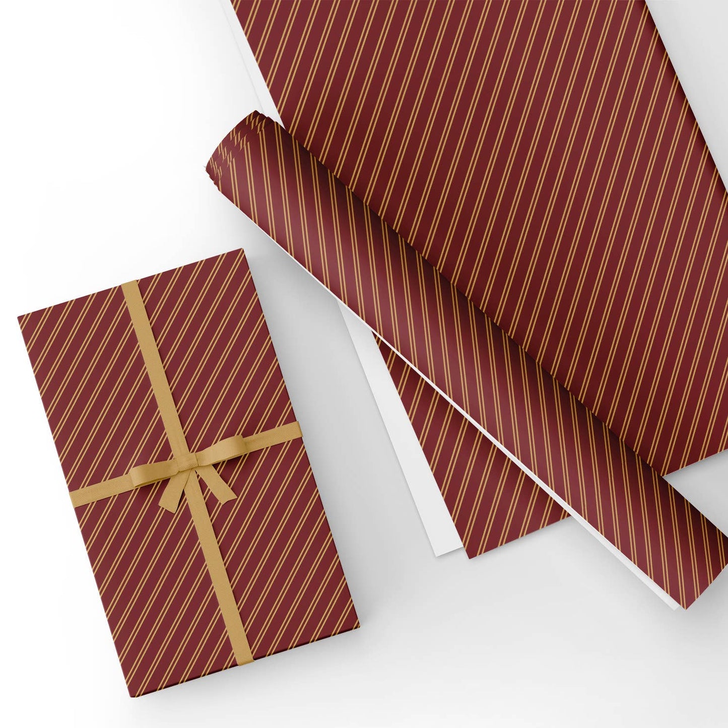 Twill Christmas Flat Wrapping Paper Sheet Wholesale Wraphaholic