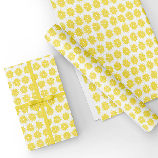 Lemon Yellow Flat Wrapping Paper Sheet Wholesale Wraphaholic