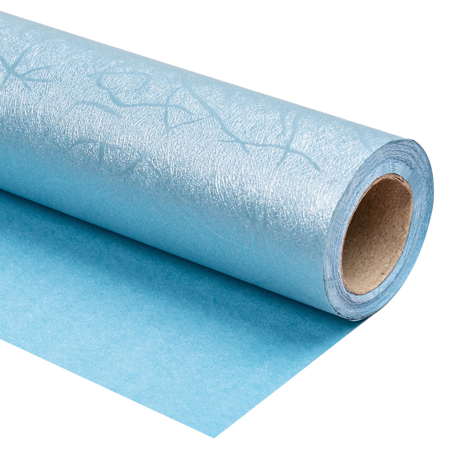 Embossed Lenny Grain Wrapping Paper Roll Light Blue Ream Wholesale Wrapaholic