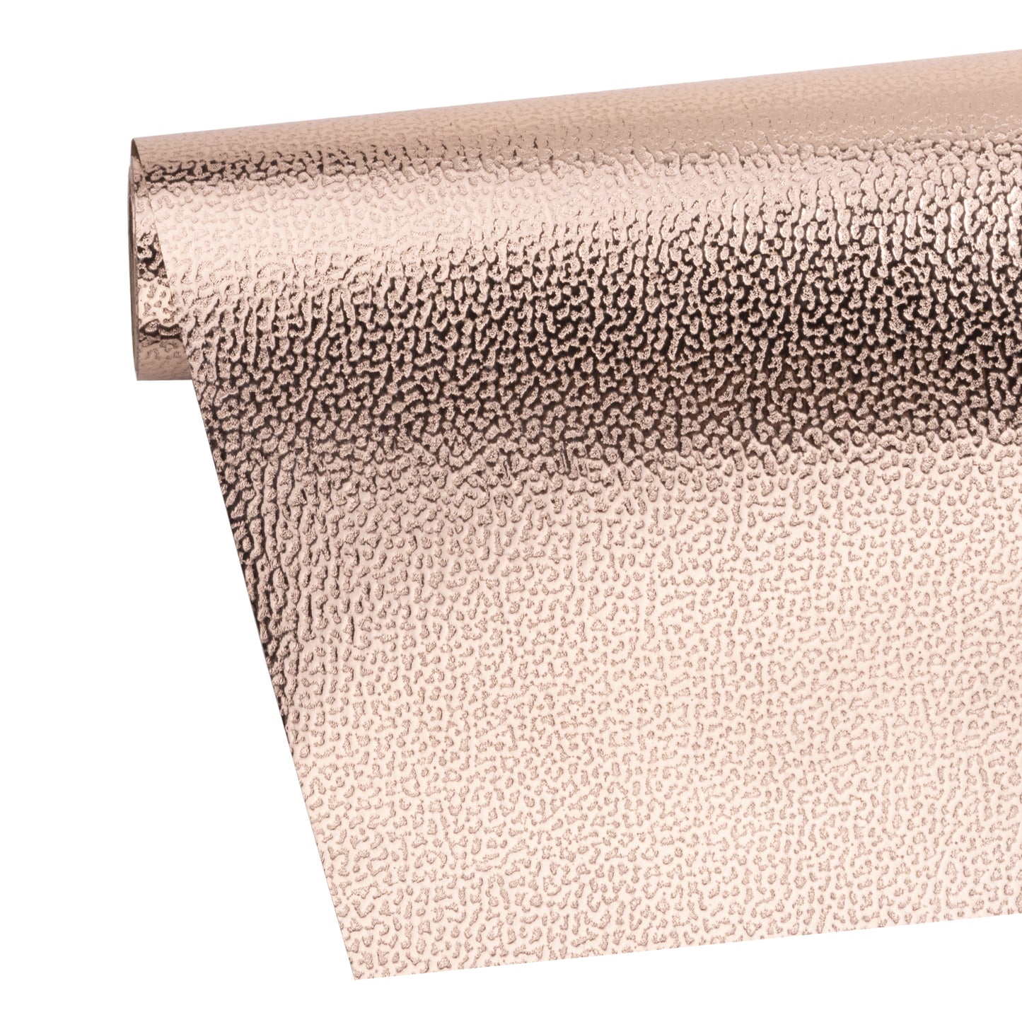 Embossed Litchi Grain Wrapping Paper Roll Glossy Rose Gold Ream Wholesale Wrapaholic