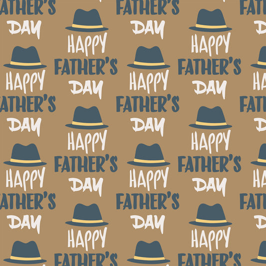 Father's Day Brown Flat Wrapping Paper Sheet Wholesale Wraphaholic