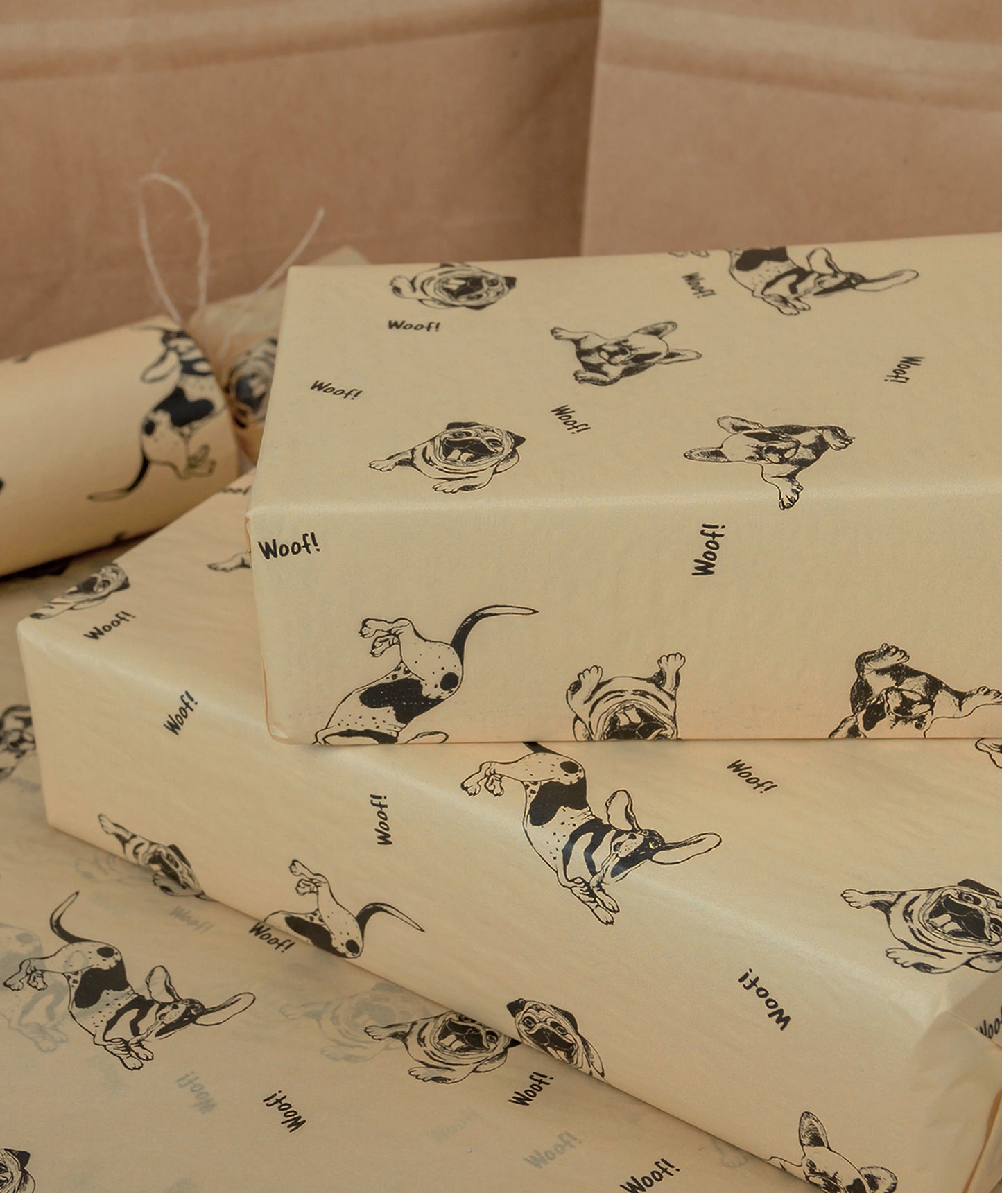 French Bulldog Brown Happy Birthday Tissue Paper 20" x 30" Bulk Wholesale Wrapaholic