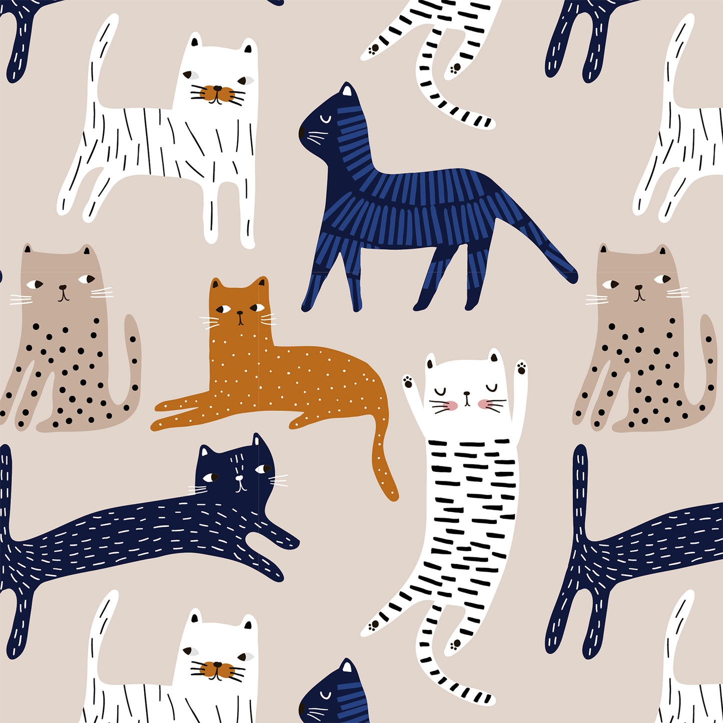 Funny Cat Flat Wrapping Paper Sheet Wholesale Wraphaholic