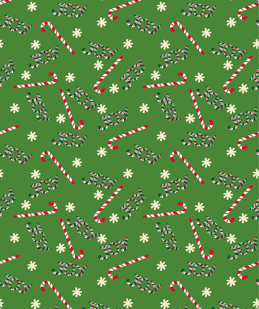 Green Christmas Candy Wrapping Paper Roll Wholesale Wrapholic