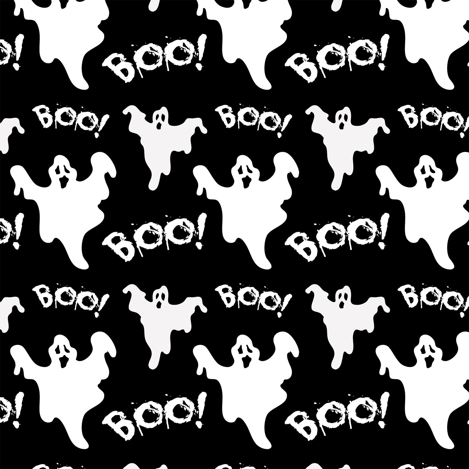 Halloween Boo Ghost Flat Wrapping Paper Sheet Wholesale Wraphaholic