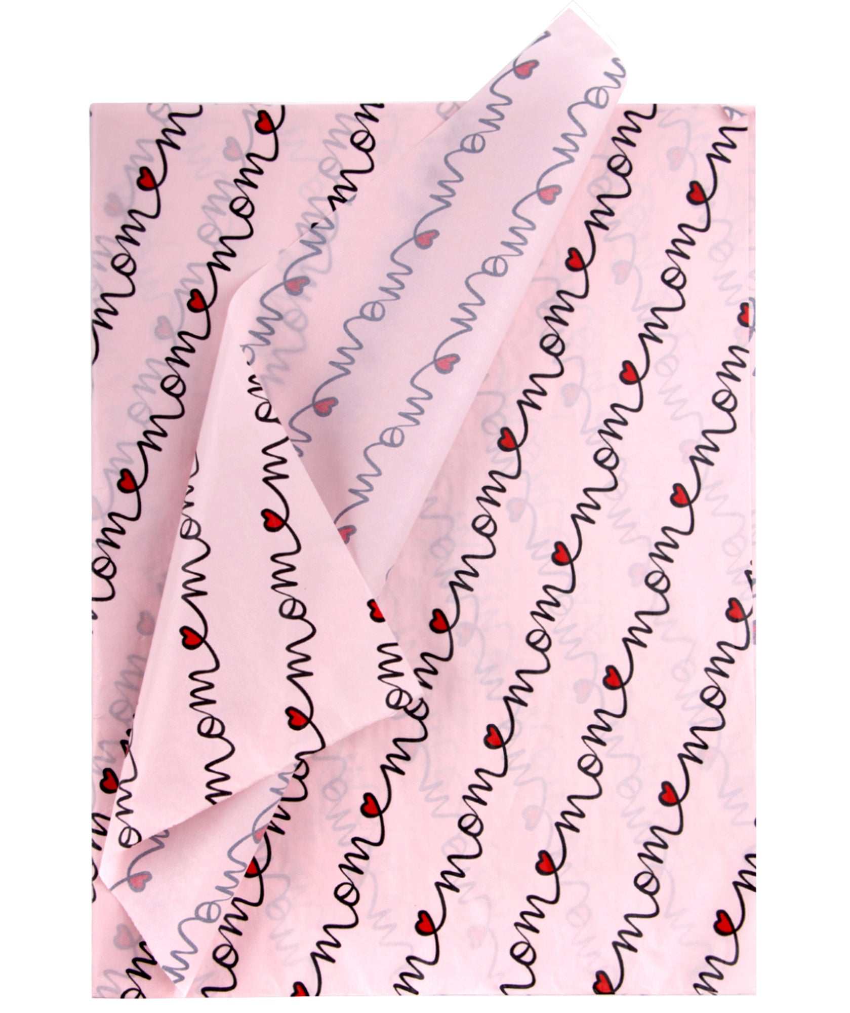 Happy Mother's Day Light Pink Tissue Paper 20" x 30" Bulk Wholesale Wrapaholic
