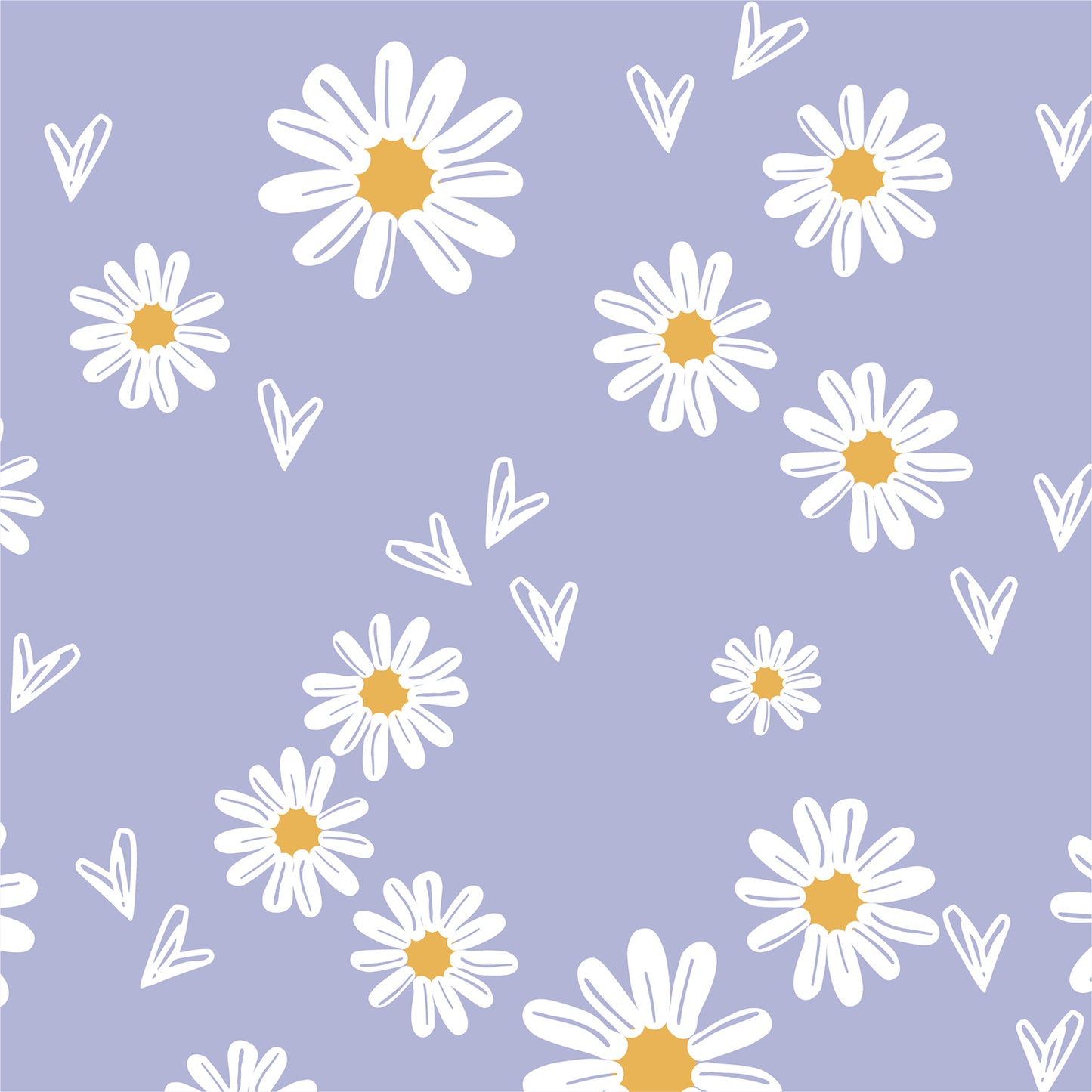 Lavender Lilac Daisy Flat Wrapping Paper Sheet Wholesale Wraphaholic