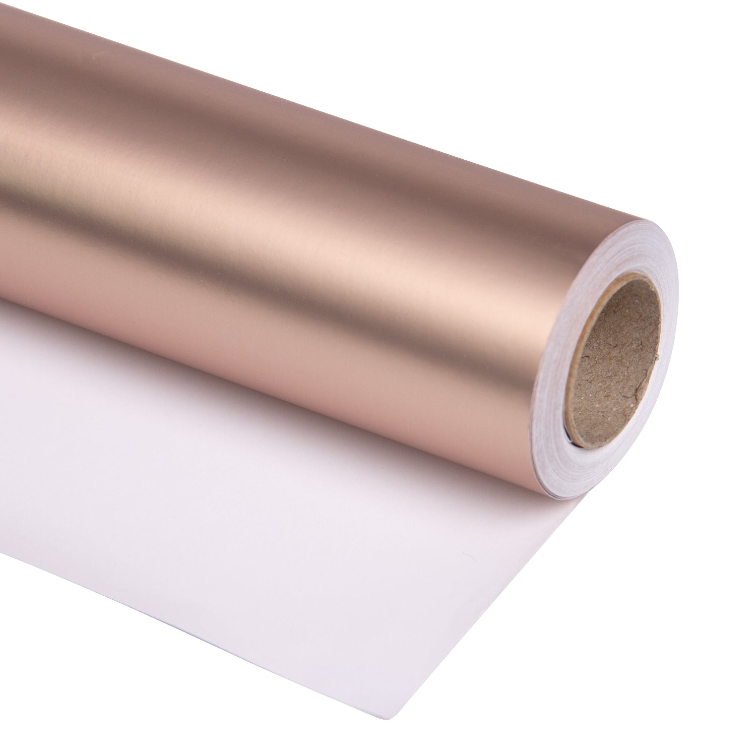 Matte Metallic Wrapping Paper Roll Rose Gold Ream Wholesale Wrapaholic