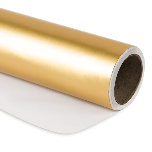 Matte Metallic Wrapping Paper Roll Gold Ream Wholesale Wrapaholic