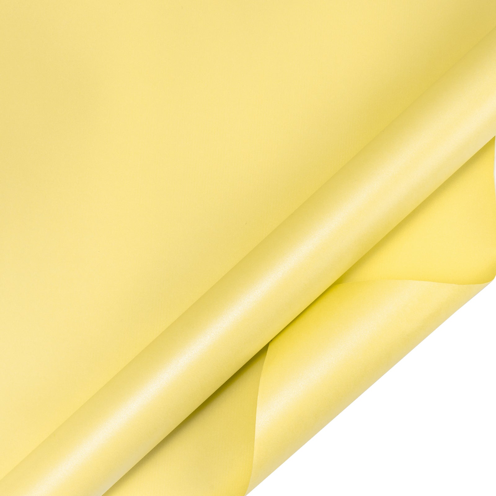 Pearl Gloss Wrapping Paper Roll Maize Yellow Ream Wholesale Wrapaholic