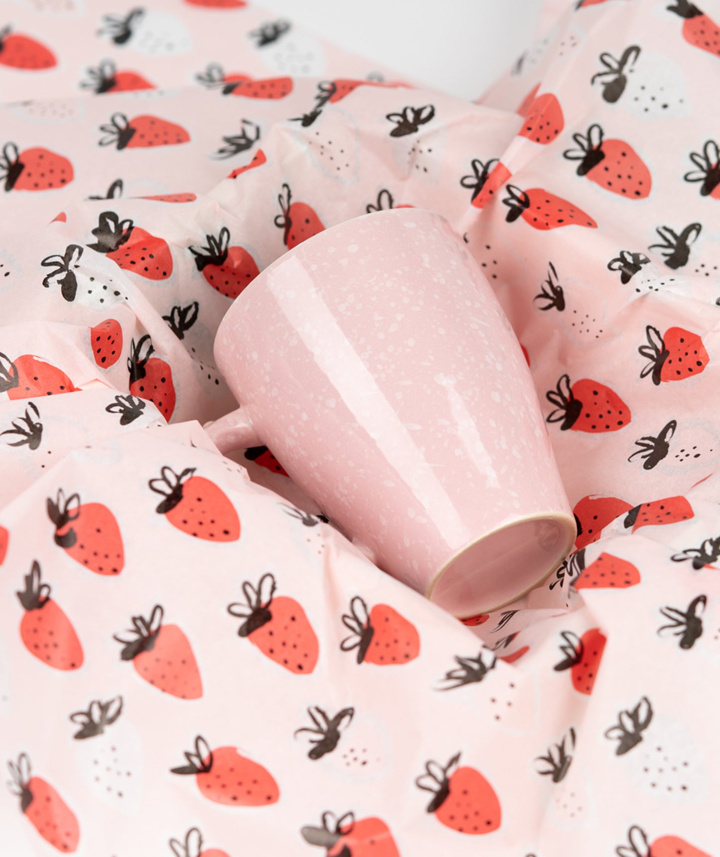 Pink Strawberry Tissue Paper 20" x 30" Bulk Wholesale Wrapaholic