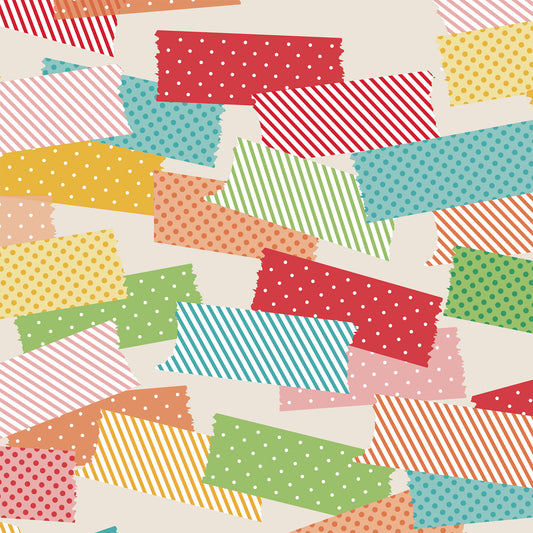Polka Dot Color Block Flat Wrapping Paper Sheet Wholesale Wraphaholic
