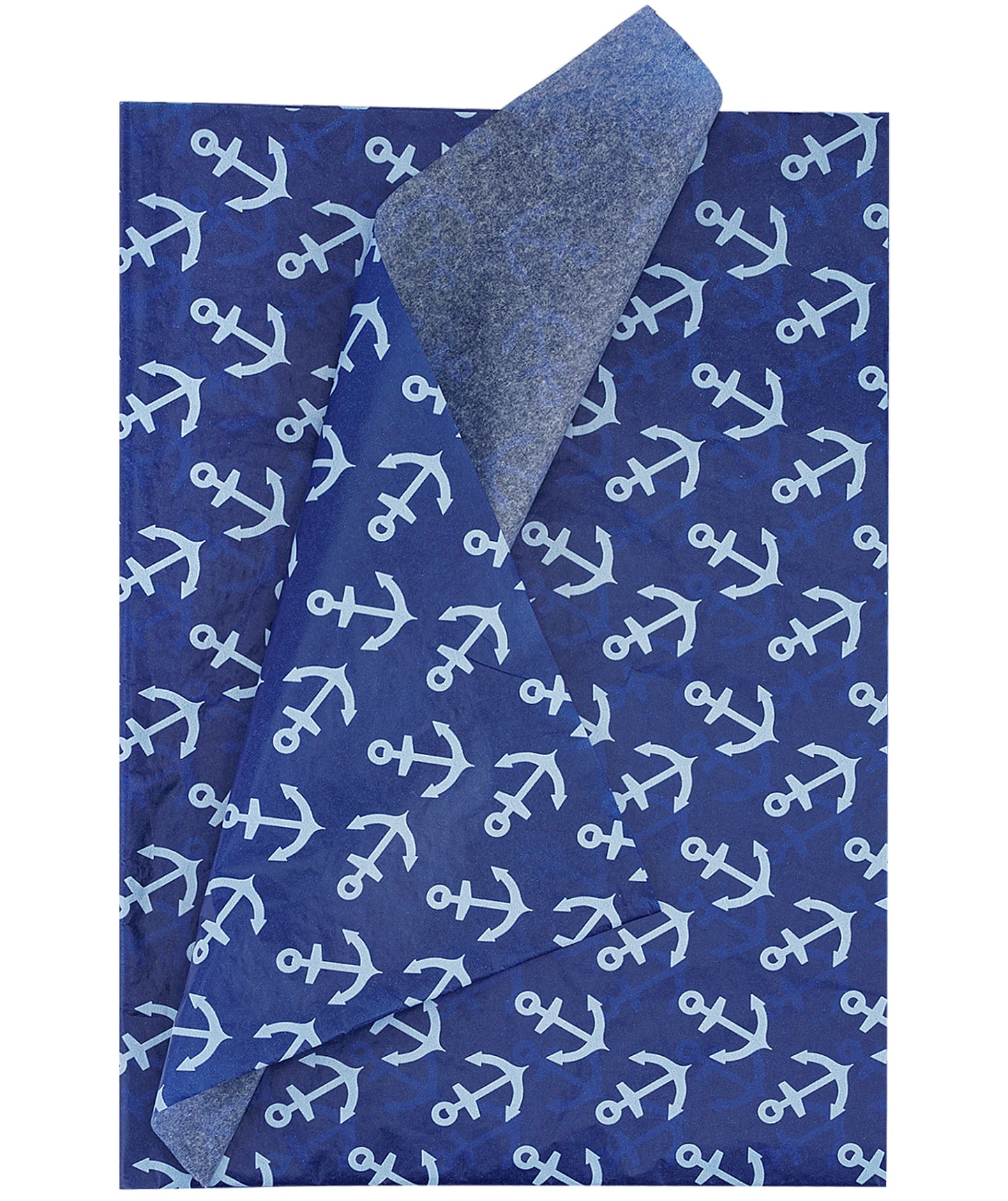 Sailing Ancher Royal Blue Tissue Paper 20" x 30" Bulk Wholesale Wrapaholic