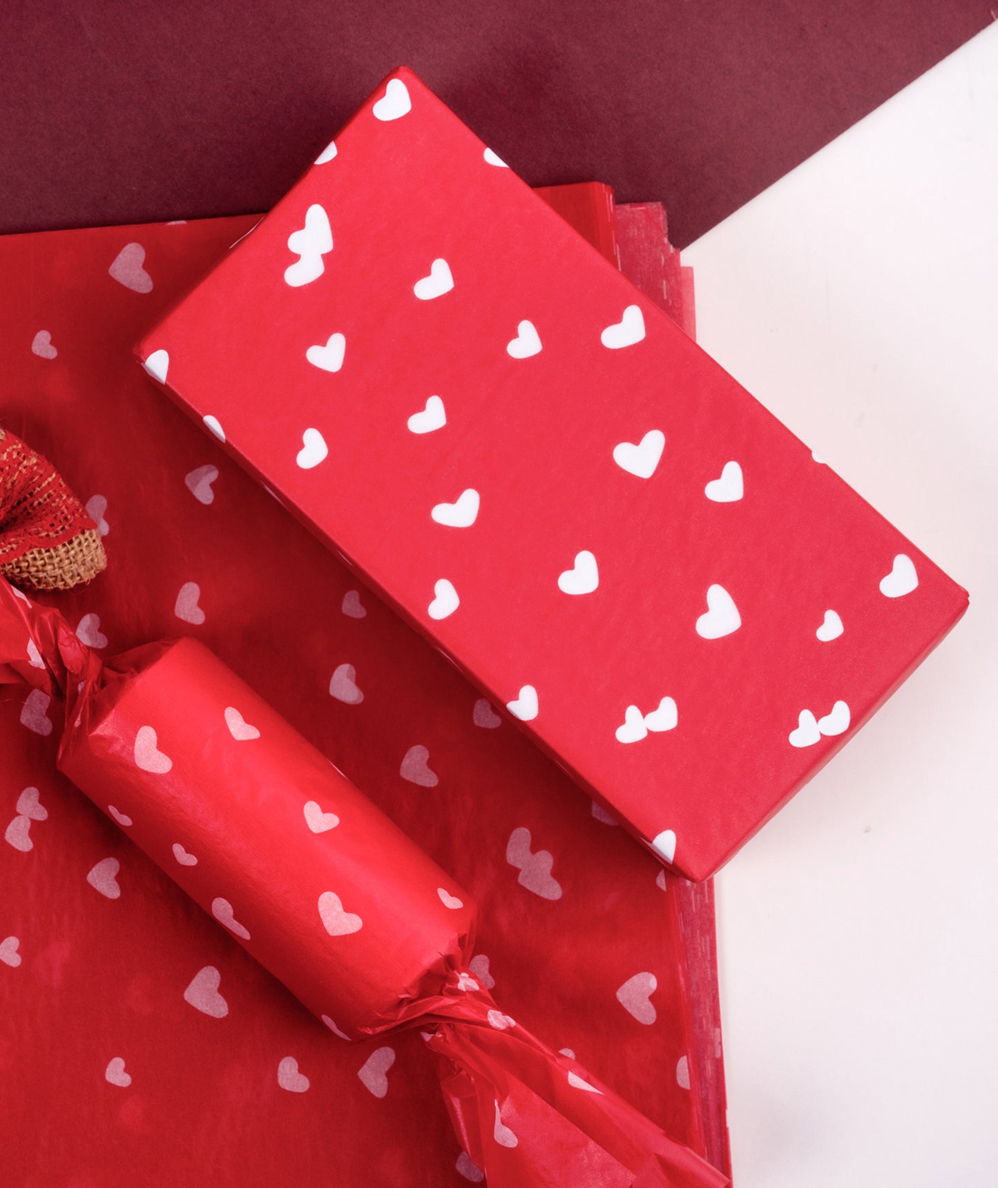 Valentine's Day Red Heart Tissue Paper 20" x 30" Bulk Wholesale Wrapaholic