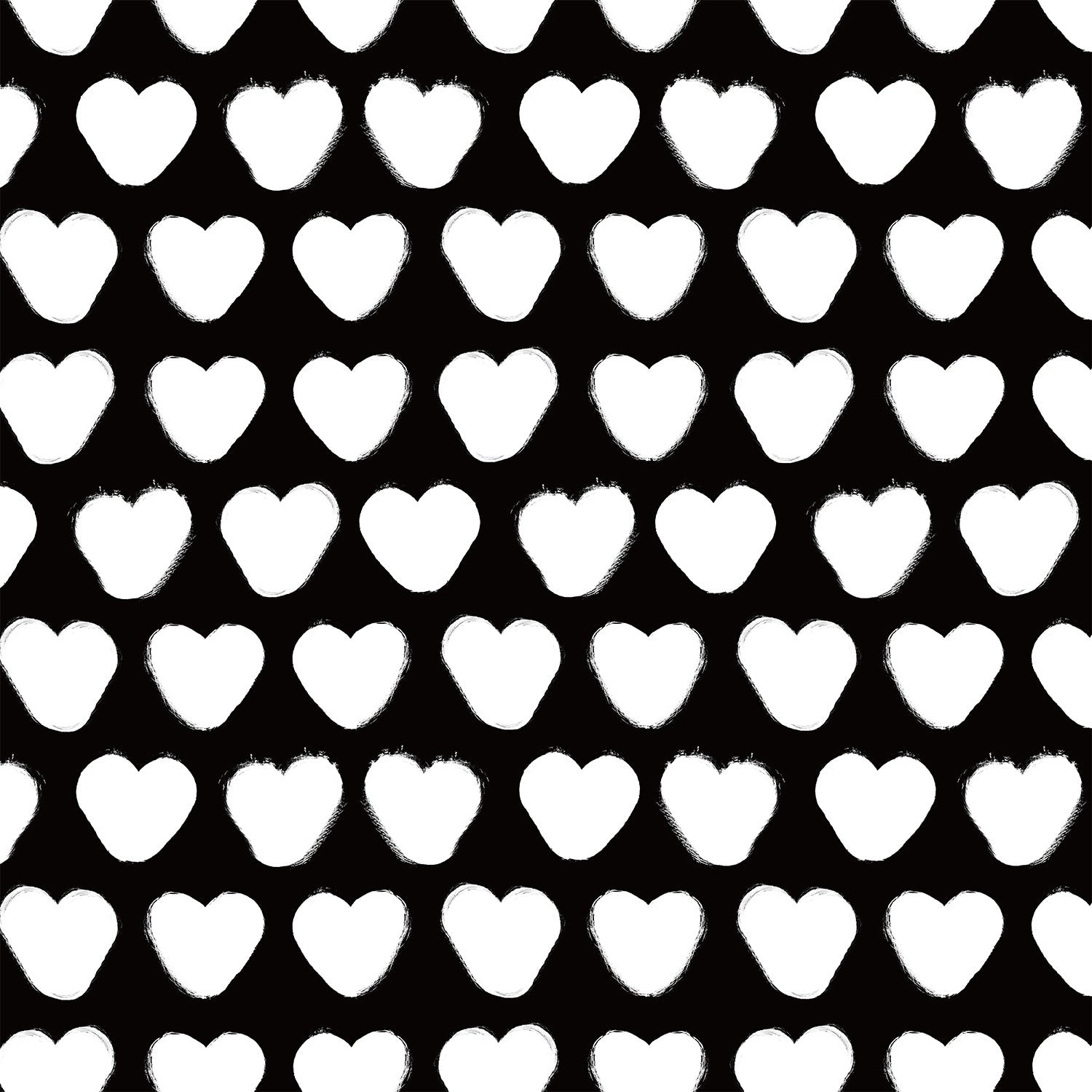 White and Black Love Heart Flat Wrapping Paper Sheet Wholesale Wraphaholic