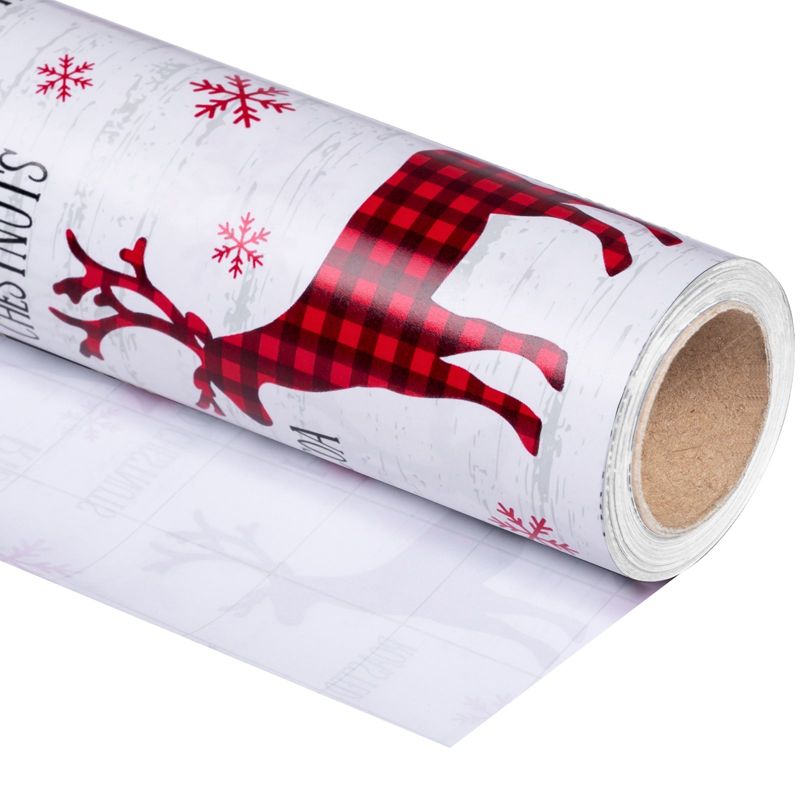 White Sleigh Rides Wrapping Paper Roll Wholesale Wrapholic